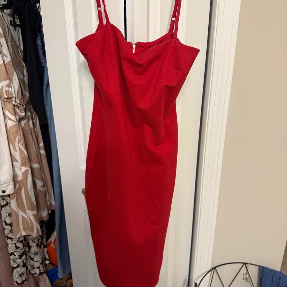 Lulus Knee Length Red Dress